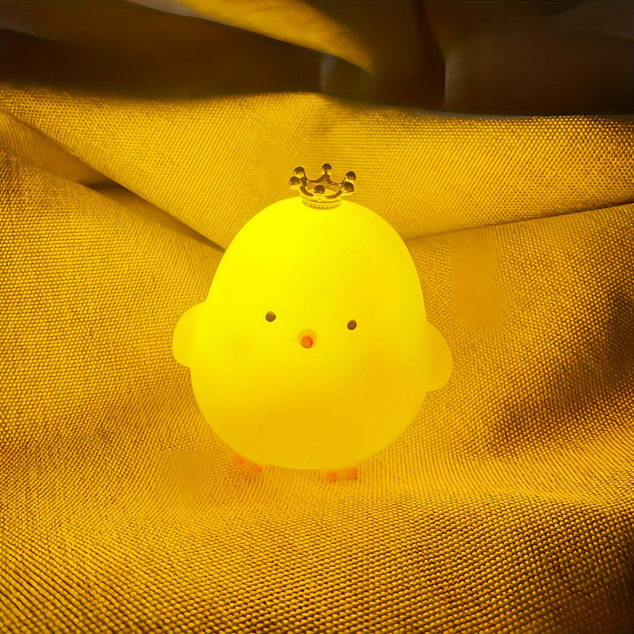 Cordless LED Chick Table Lamp with Rustic Design