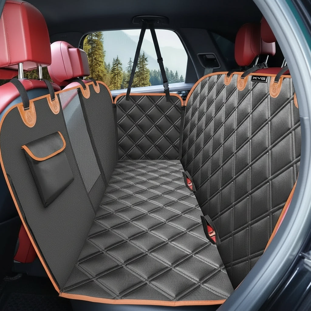 Waterproof Dog Car Seat Protector with Non-Slip Design