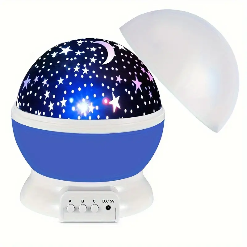 Star Projector Night Lamp with Music and Rechargeable Battery