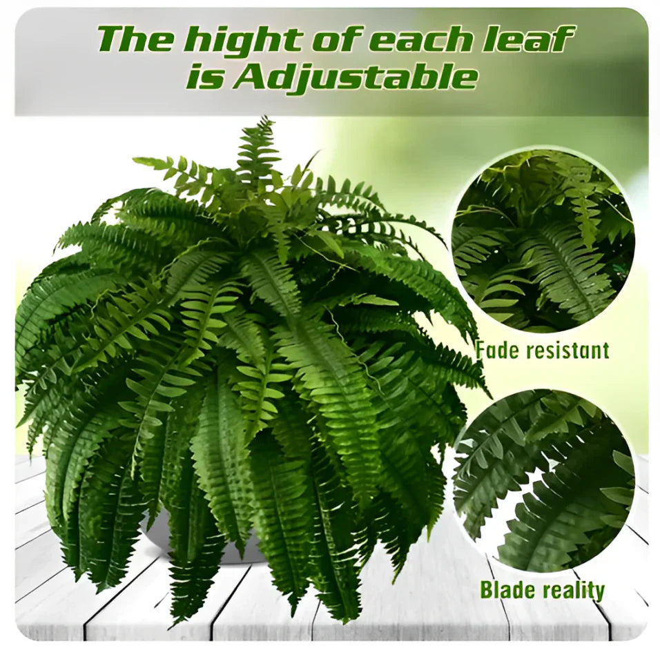 UV Resistant Lifelike Outdoor Boston Fern Plant