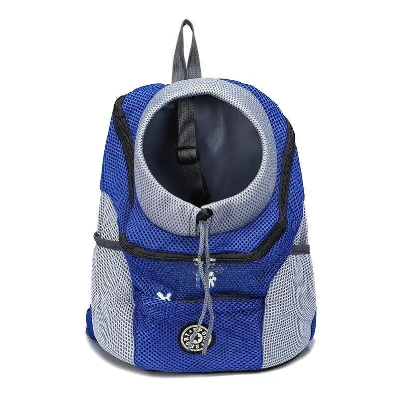 Dog Transport Backpack with Safety Harness and Ventilation