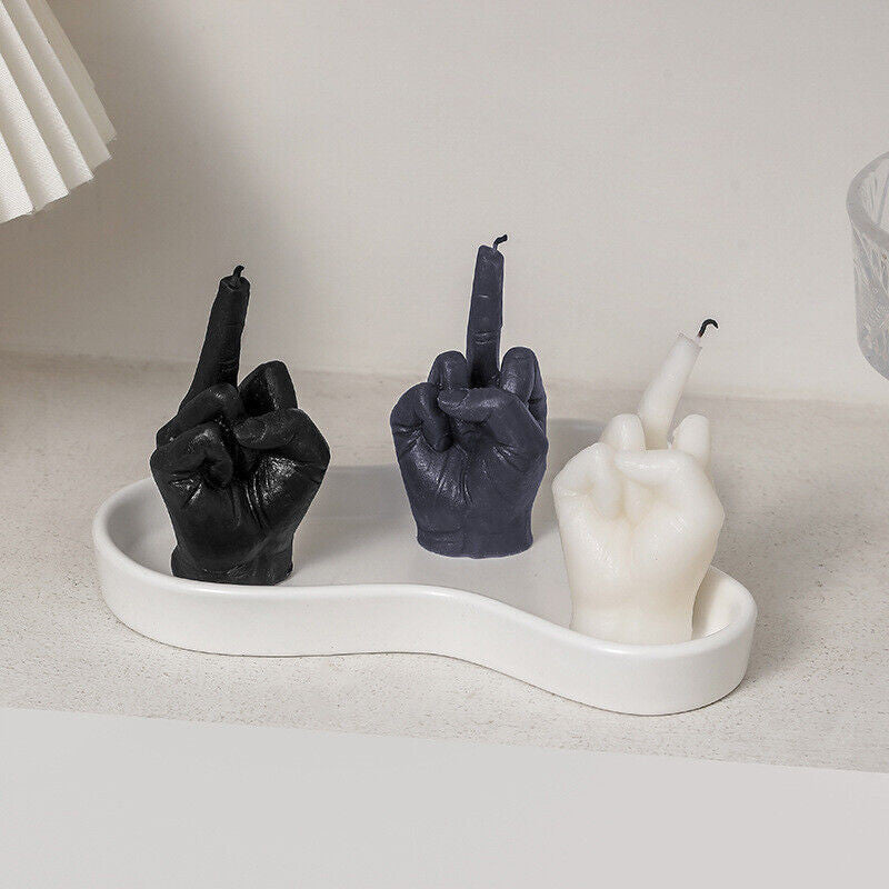 Middle Finger Candle - Unique Humorous Decorative Candle