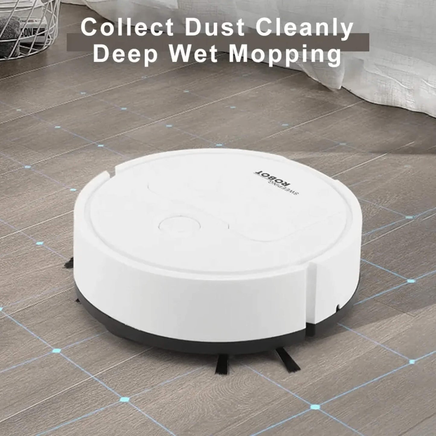 Robot Vacuum Cleaner with Sweeping, Mopping, and Smart Navigation