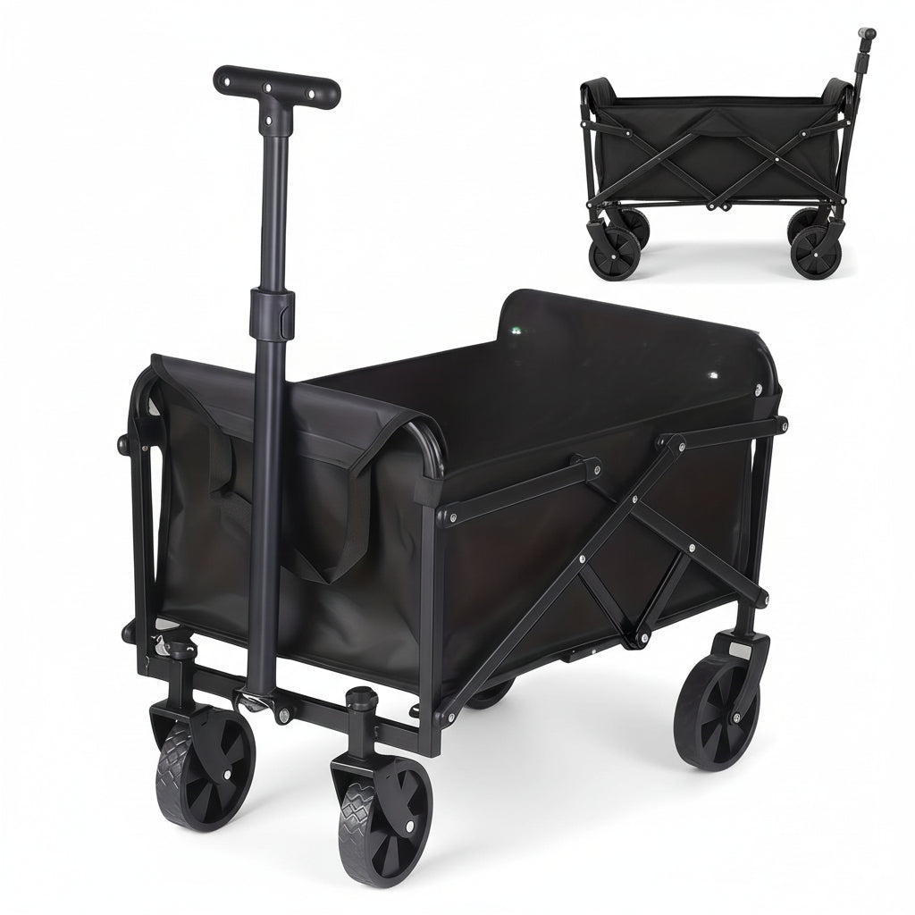 Utility Folding Cart with Heavy Duty Frame for Outdoor Transport