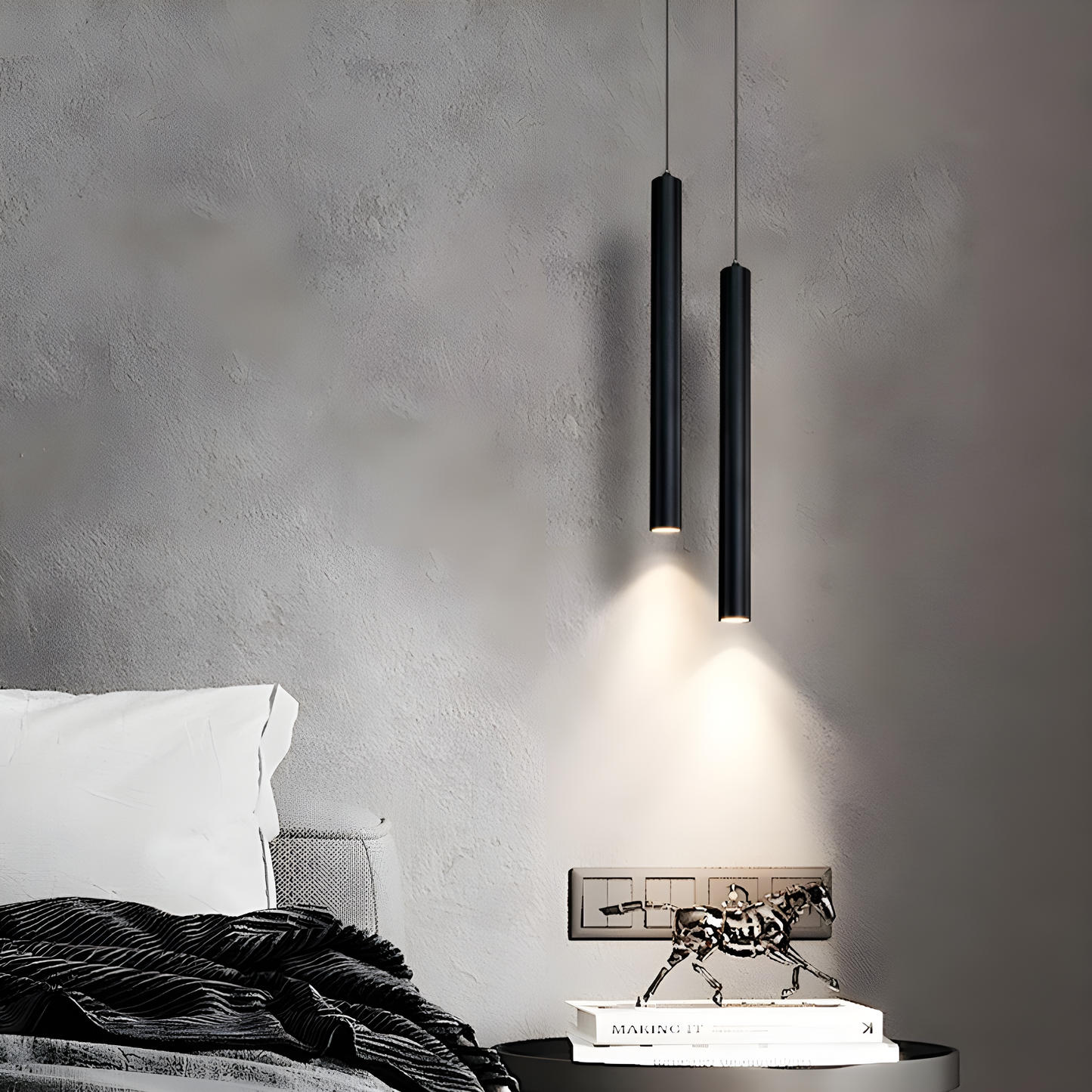 Modern Nordic Double-Headed LED Pendant Light