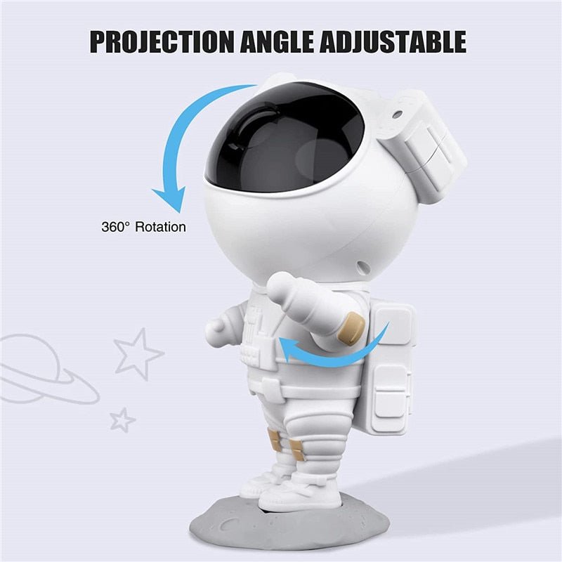 Galaxy Star Projector Night Light - Astronaut Themed Ceiling Lamp