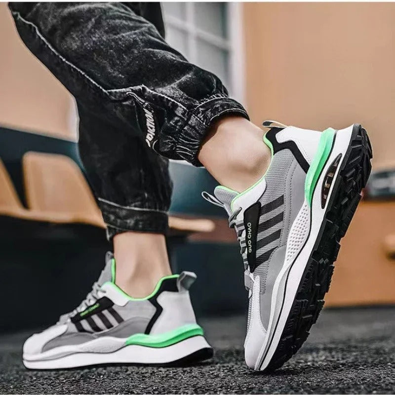 Relaxed Fit Retro-Inspired Sneakers for Men