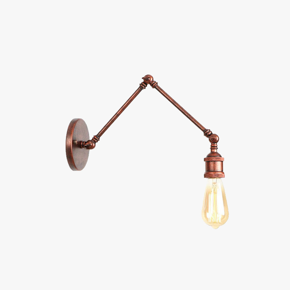 Adjustable Vintage Copper Wall Lamp