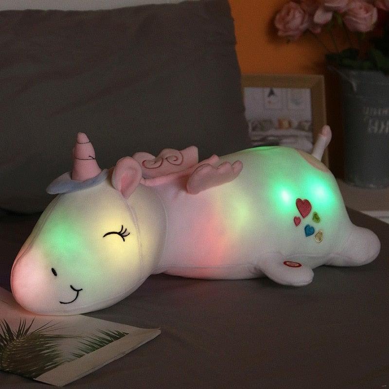 Light-Up Rainbow Unicorn Plush Toy