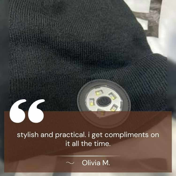 LED Bluetooth Beanie with Removable Speakers and Light