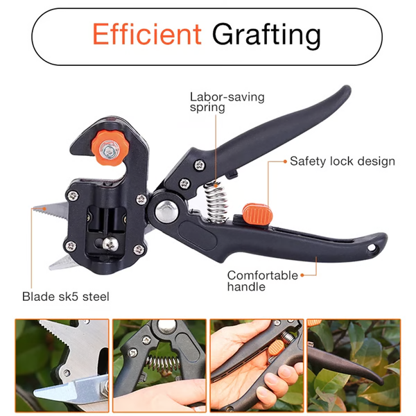Professional Grafting and Pruning Tool with Ergonomic Handle
