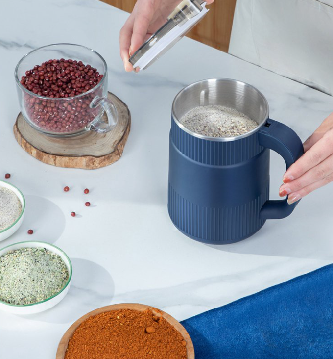Compact Electric Grain Grinder for Fresh Flour and Seeds