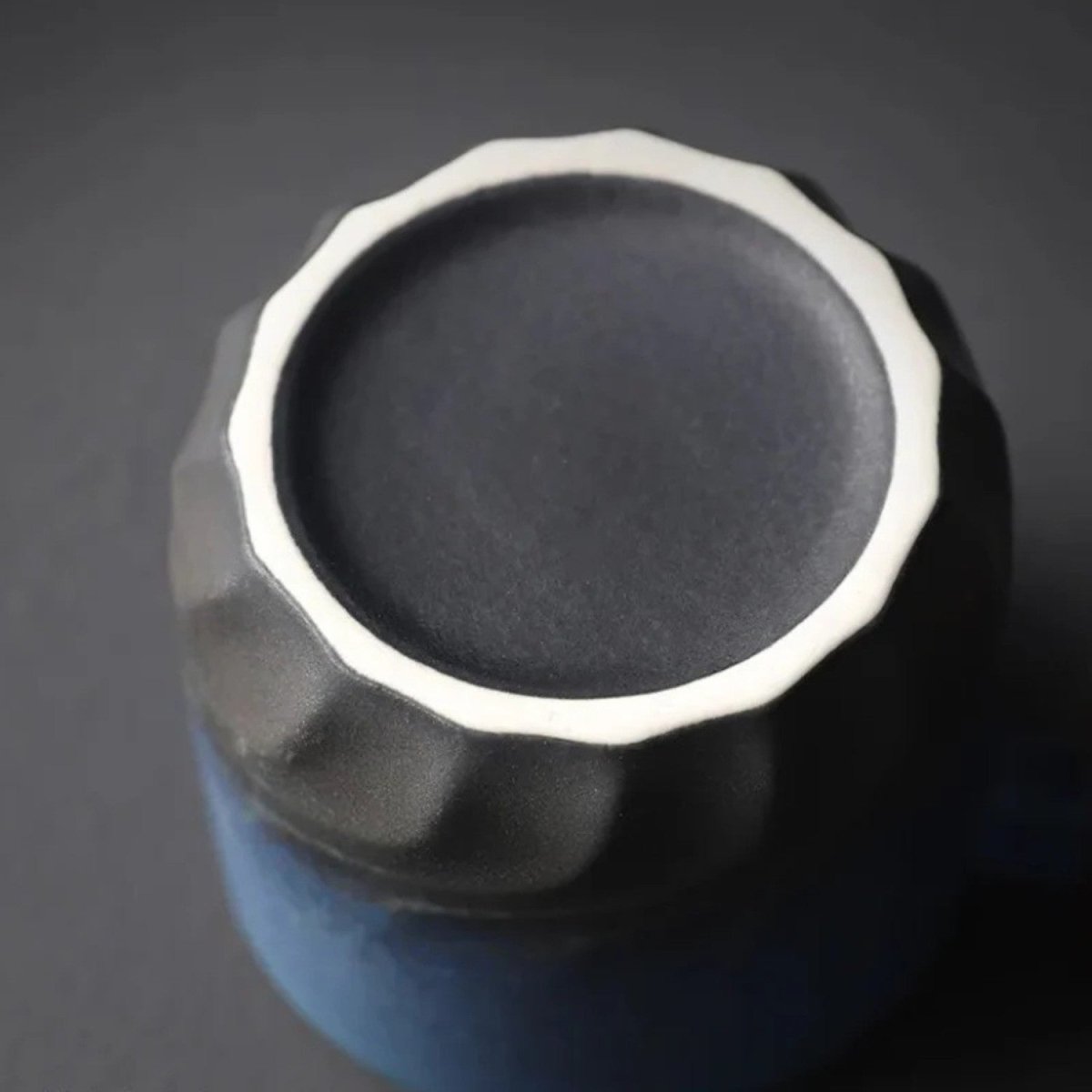 Handcrafted Ceramic Coffee Mug with Wooden Handle