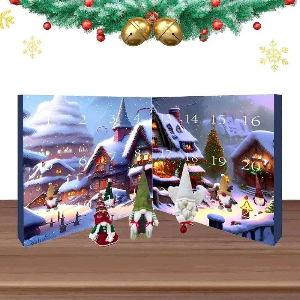 Elf Advent Calendar with Daily Surprises for Christmas Decor