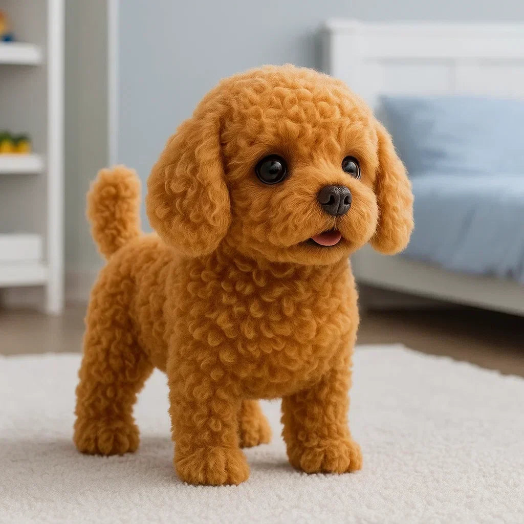 Interactive Plush Robot Puppy with Lifelike Movements