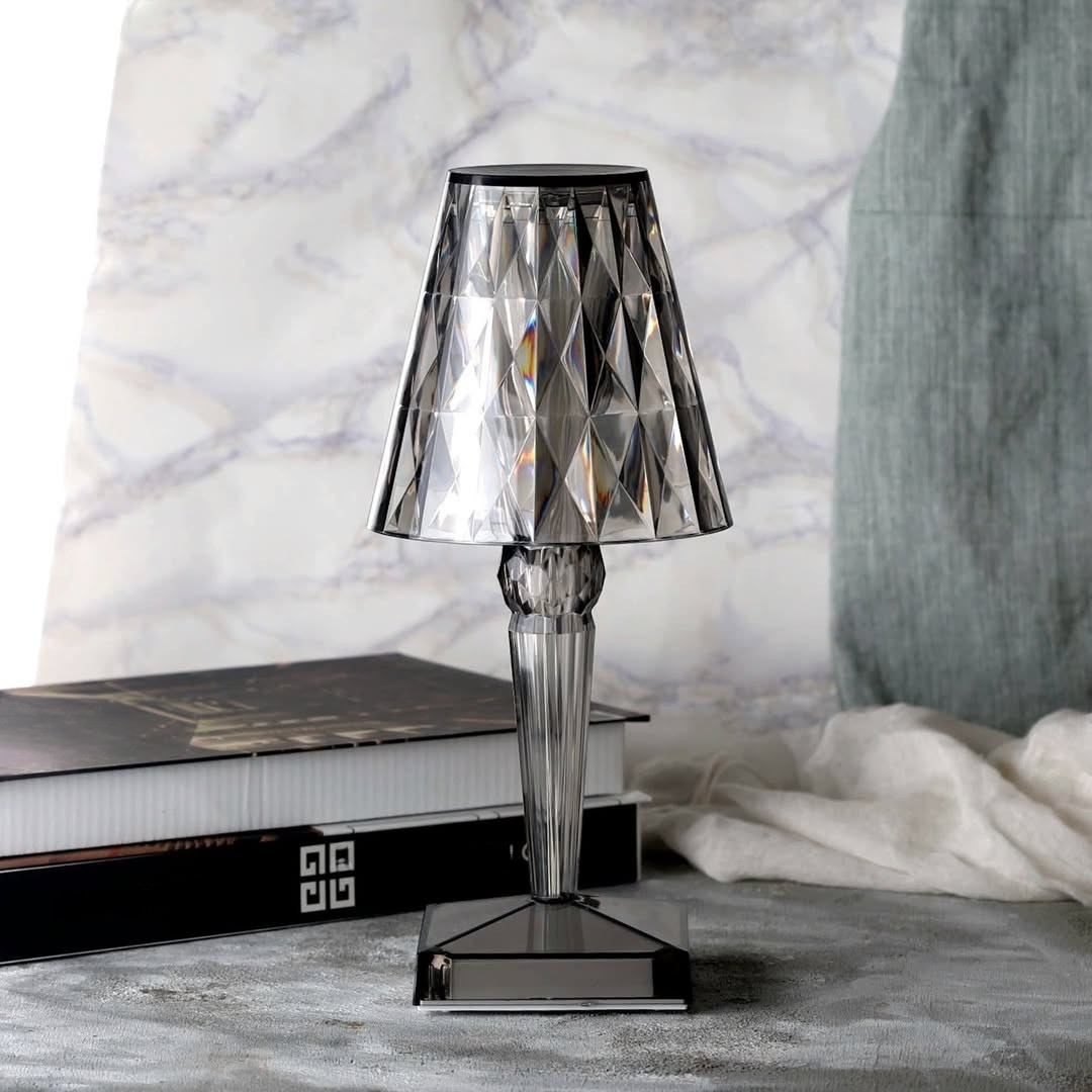 Crystal Effect Rechargeable LED Table Lamp