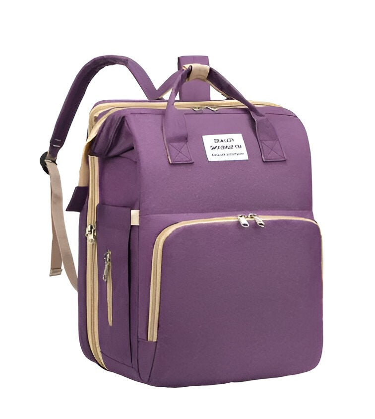 Multi-Compartment Baby Essentials Backpack with USB Port