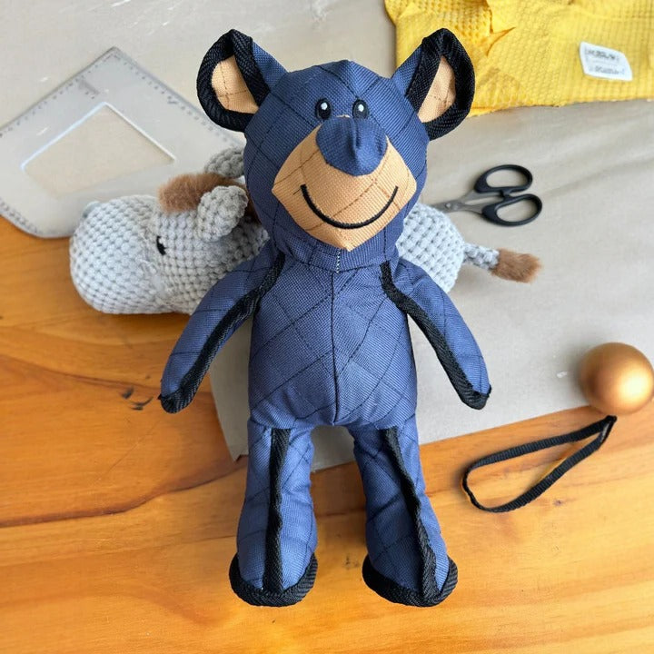 Durable Plush Dog Bear with Squeaker for Aggressive Chewers