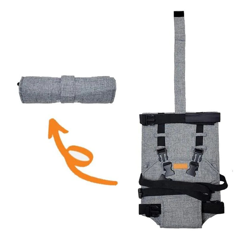 Compact Foldable Travel High Chair with Adjustable Harness