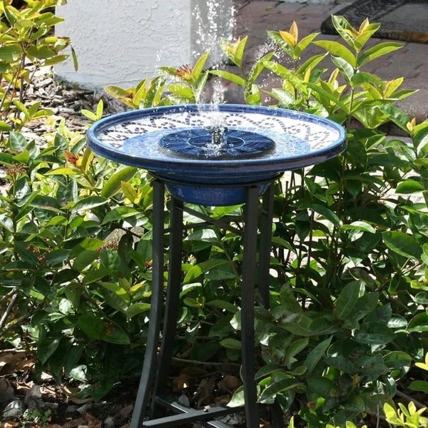 Solar-Powered Garden Water Fountain with Multiple Spray Patterns