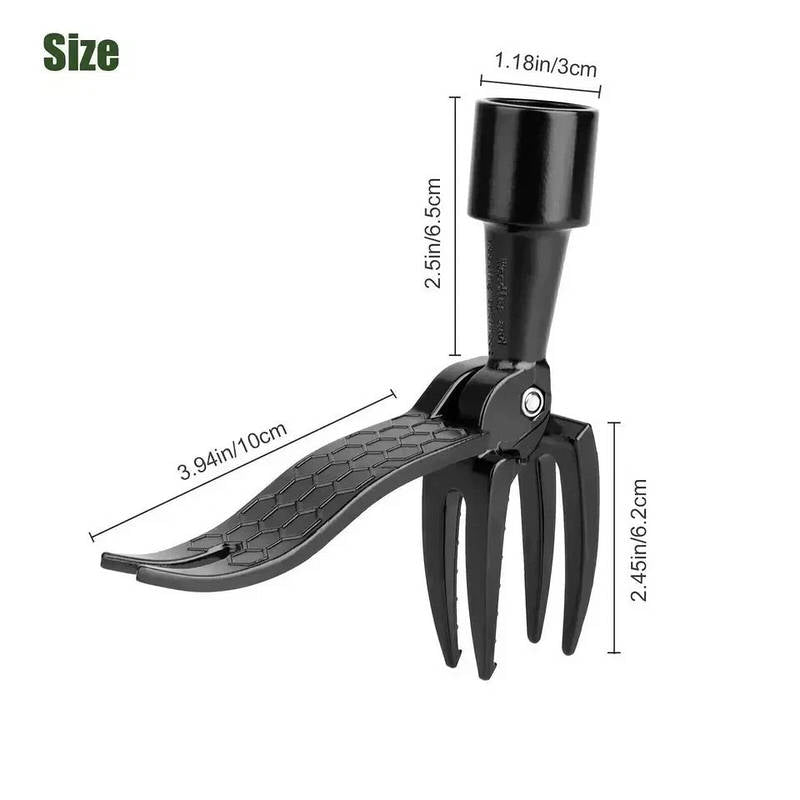 Stand Up Weed Puller Tool with Adjustable Stainless Steel Handle