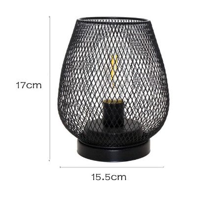 Industrial Metal Table Lamp Set with Warm Ambient Lighting