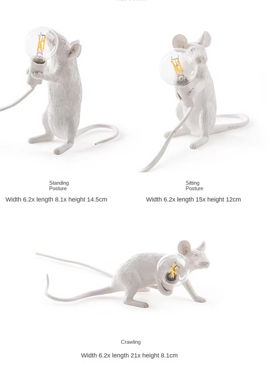Animal Figurine LED Table Lamp with Warm Light