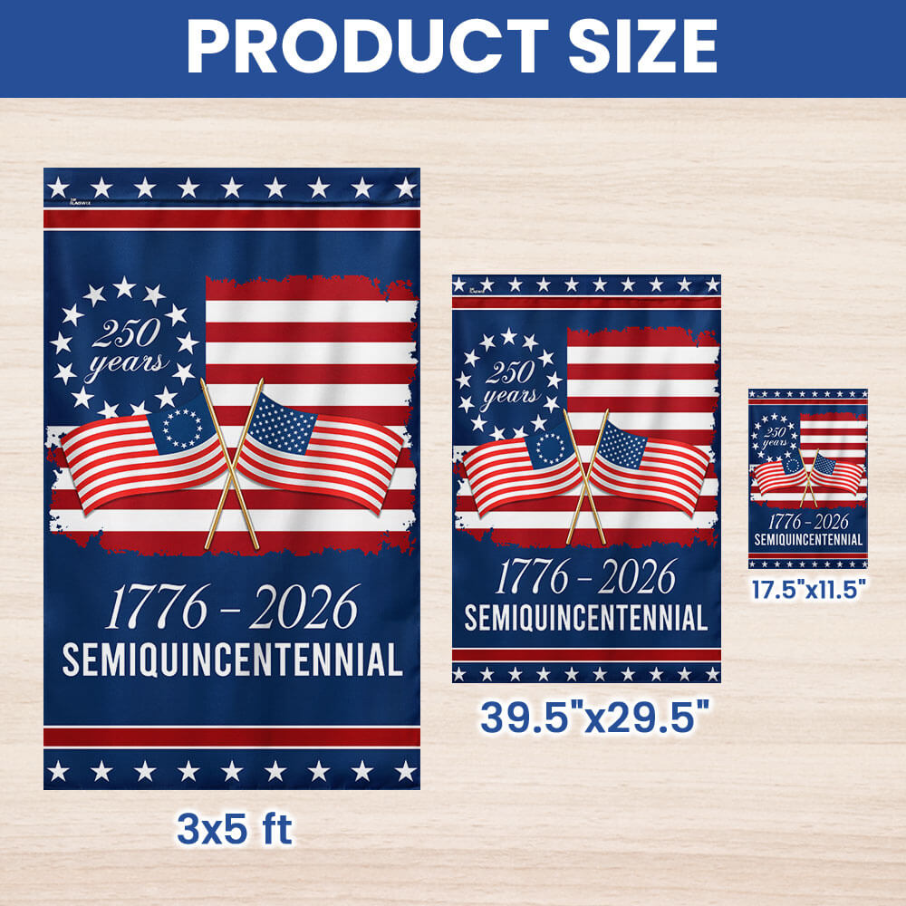 American Flag 250th Anniversary Garden Flag Double-Sided Decorative Banner