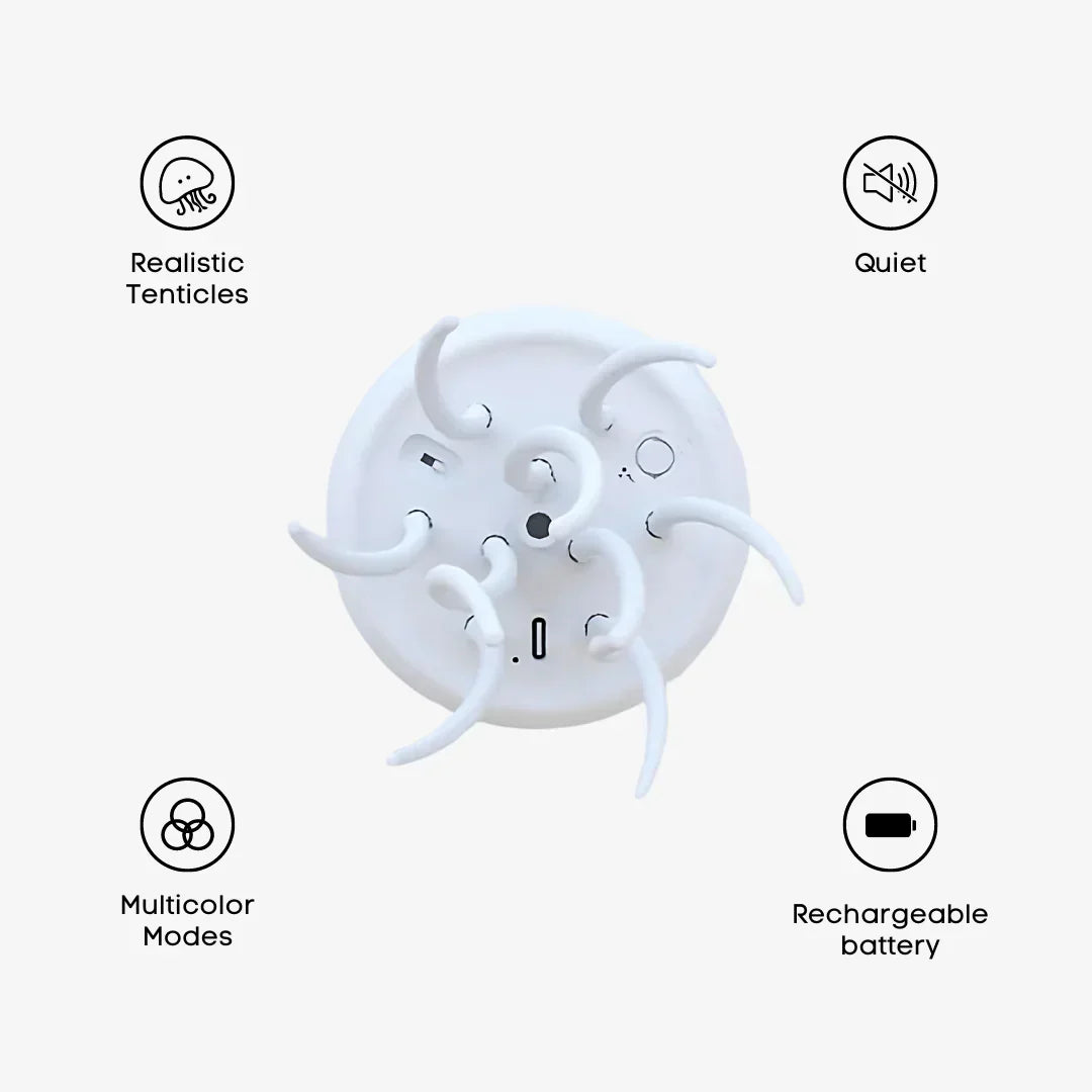 Smart Color-Changing LED Jellyfish Lamp with Remote Control