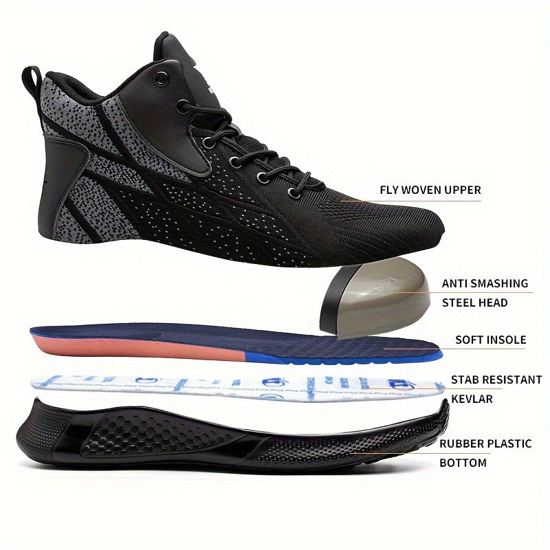 Lightweight Breathable Sneakers with Shock-Absorbing Sole for Hiking and Everyday Use