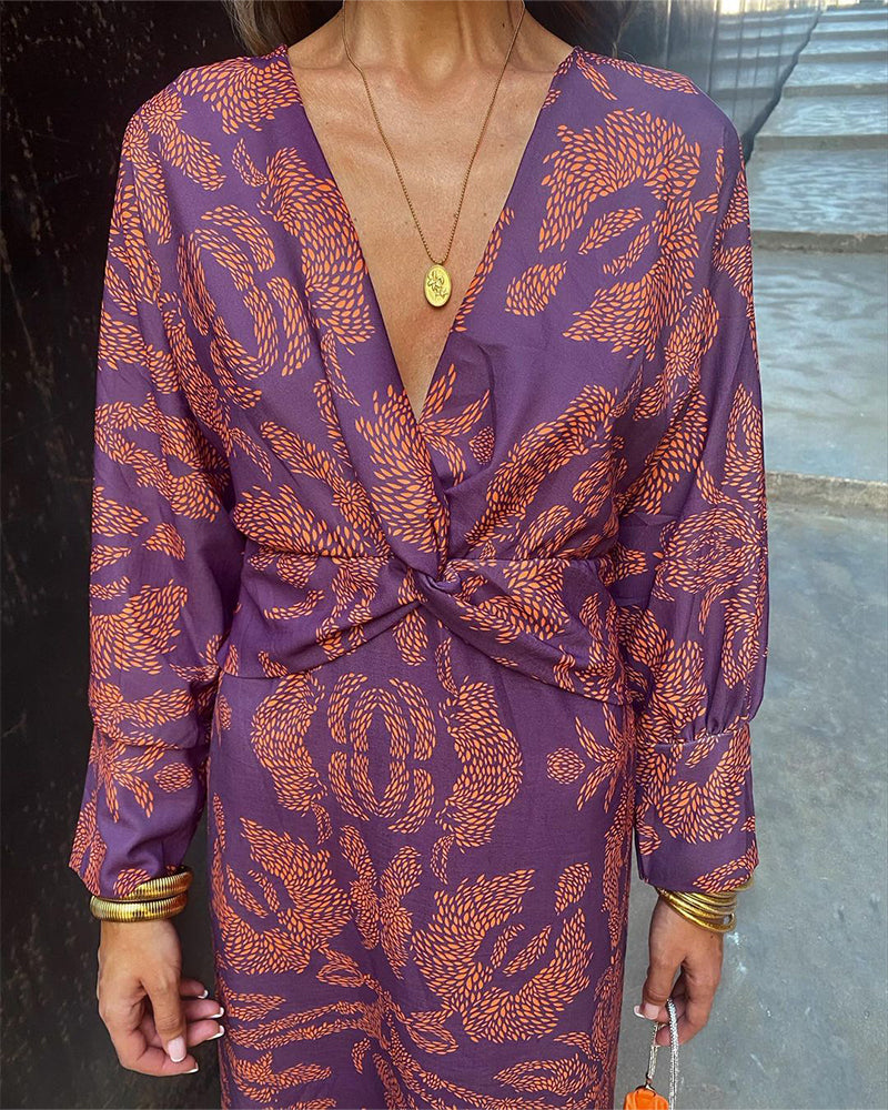 Silk Midi Dress with Elegant Flowing Design