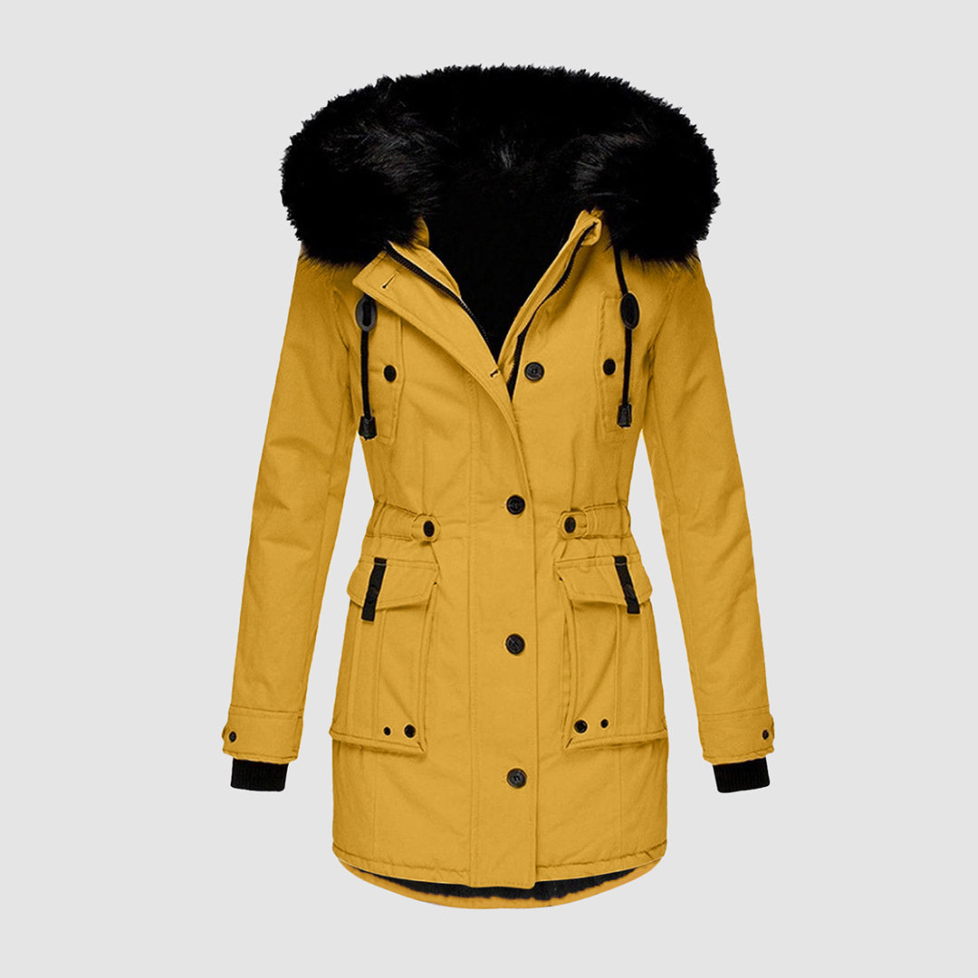 Elegant Insulated Winter Jacket with Soft Lining and Pockets
