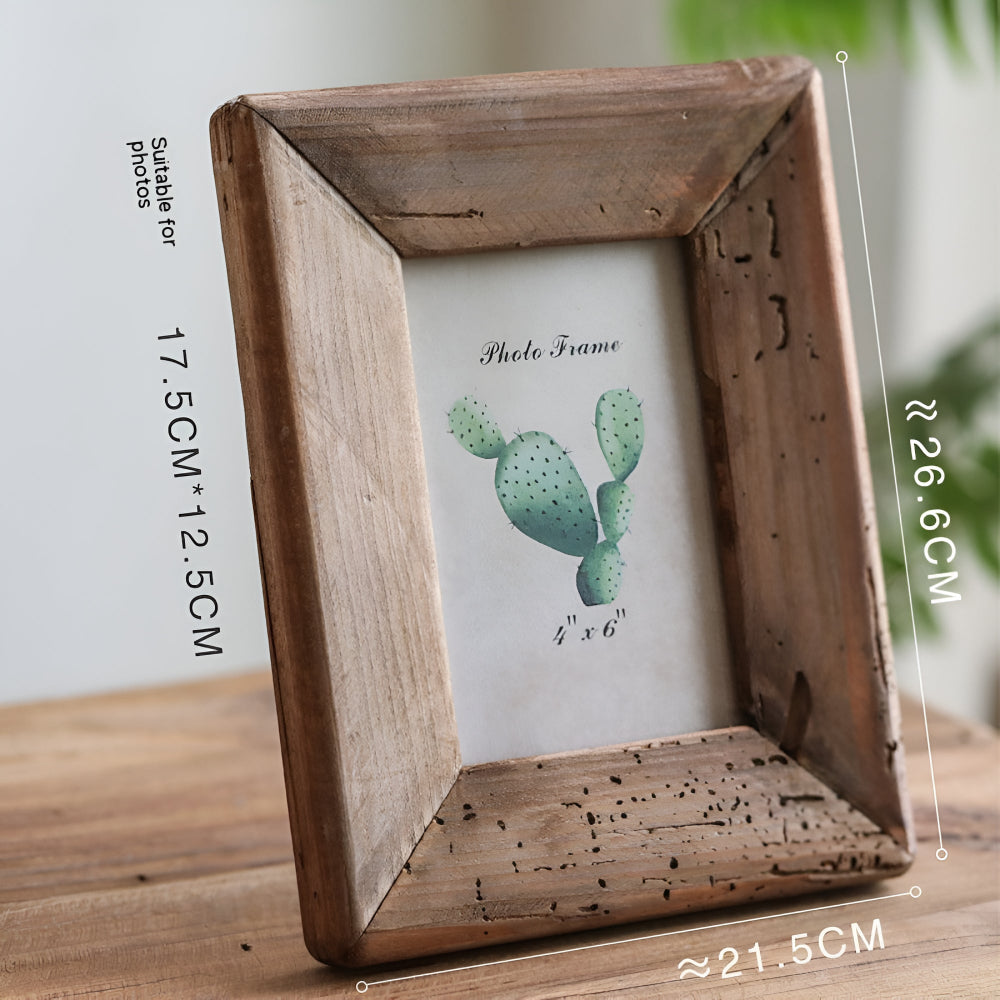 Rustic Solid Wood Picture Frames Set