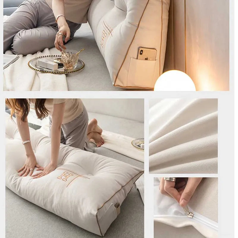 Large Rectangular Comfort Pillow in Eco-Friendly Cotton