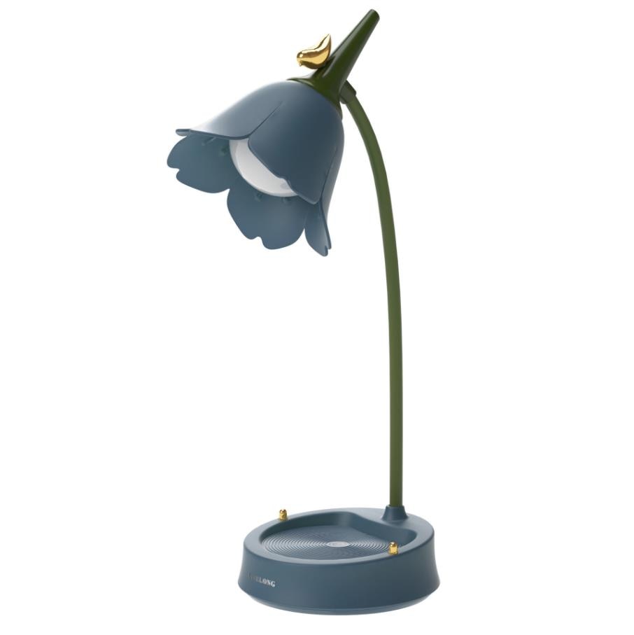 Flower-Shaped LED Desk Lamp with Touch Controls