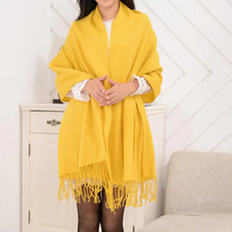 Cashmere Check Pattern Scarf for Women