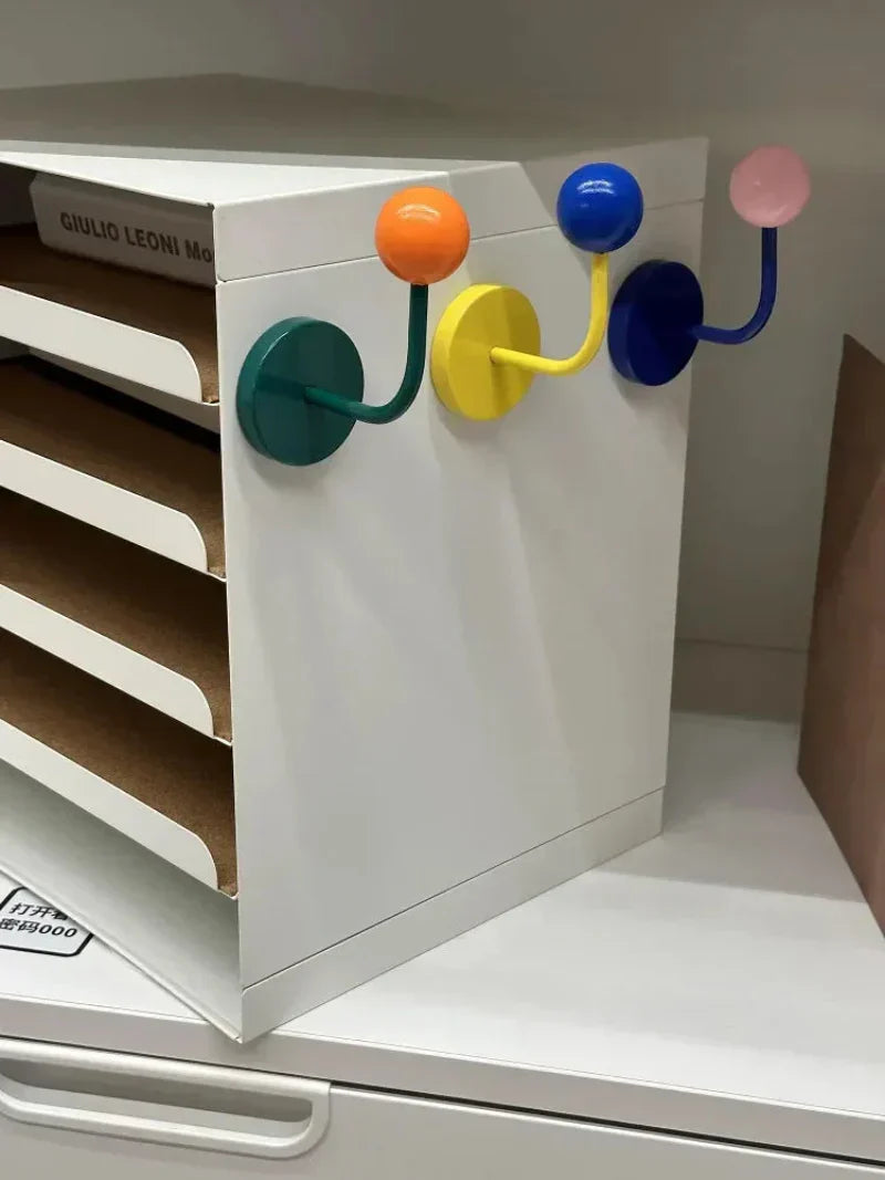 Eames Dot Color Rush Magnetic Hook in Green, Blue, Yellow