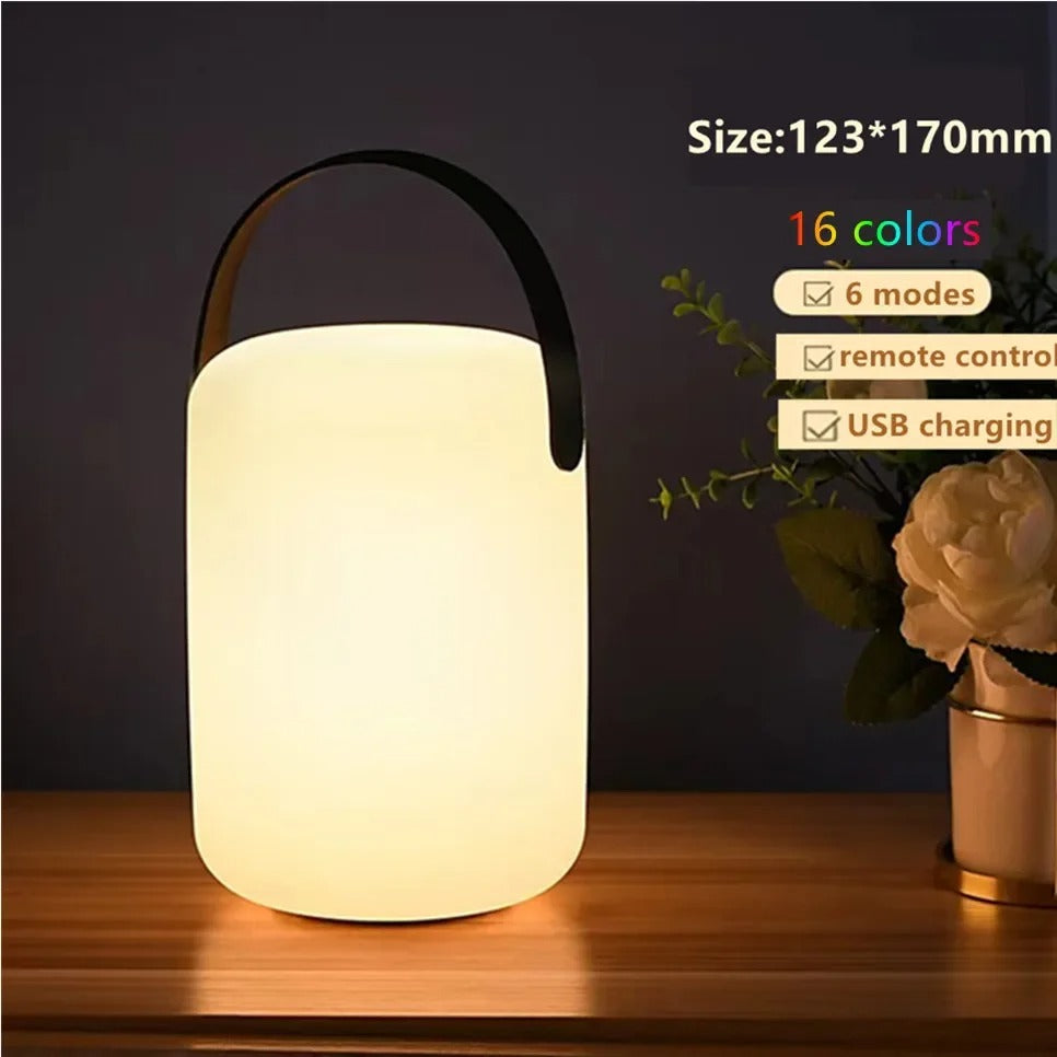 Portable Waterproof Cordless Table Lamp with Remote Control