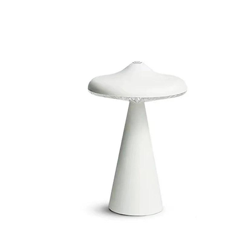 LED Mushroom Table Lamp with Touch-Dim and USB Rechargeable Function