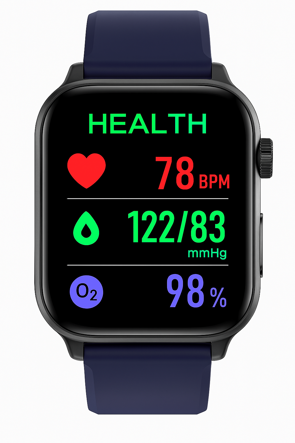 Smartwatch with Heart Rate Monitor and ECG Tracking