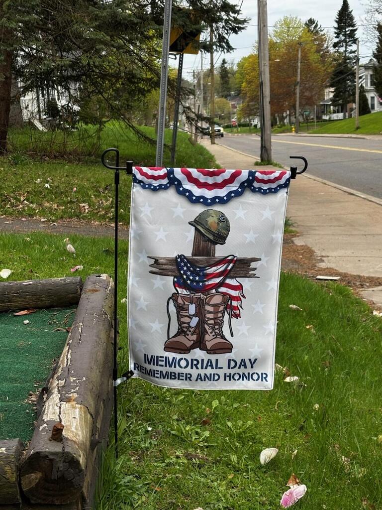 Double-Sided Memorial Day Flag - Remember and Honor Design