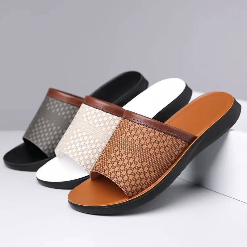 Men's Slip-On Comfort Sandals with Cushioned Sole