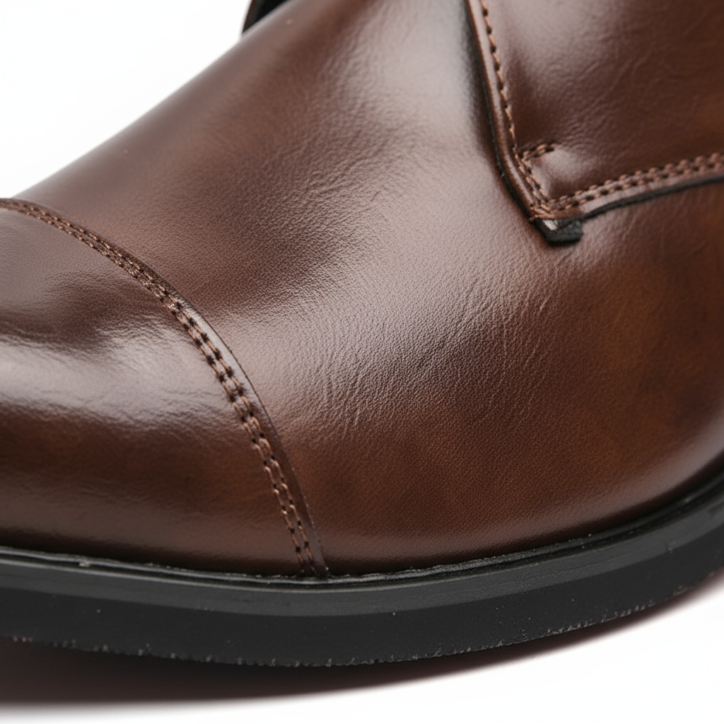 Men's Premium Full-Grain Chukka Boots with Cap-Toe Design