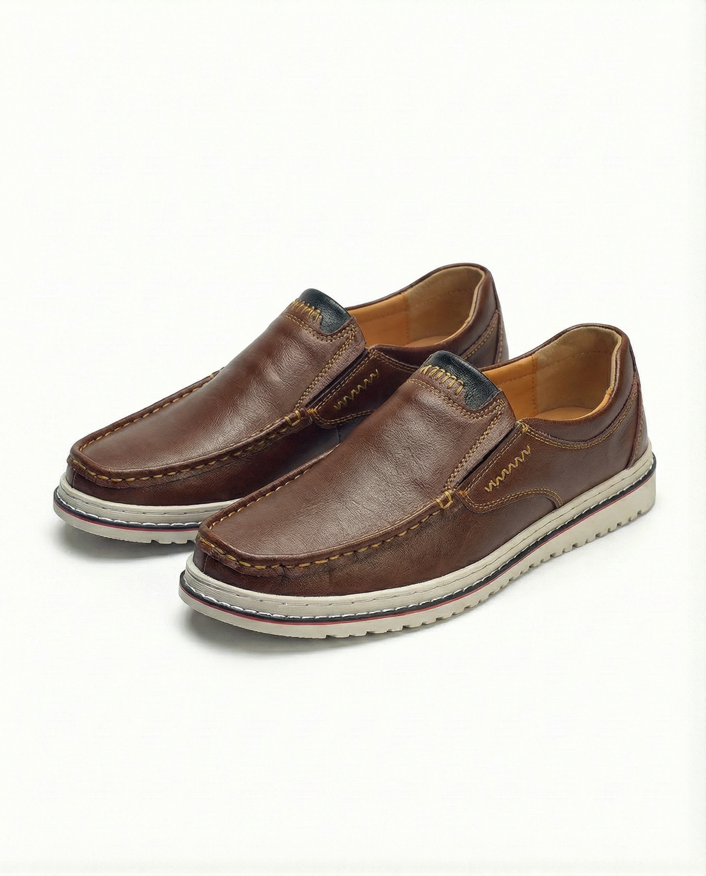 Men's Premium Slip-On Loafers with Hand-Stitched Detailing