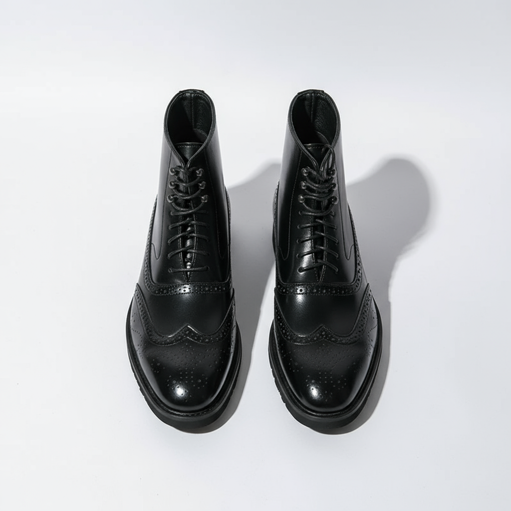 Men's Premium Full-Grain Ankle Boots with Goodyear Welt Construction
