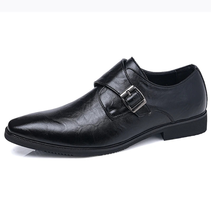 Men's Premium Full-Grain Monk Strap Shoes