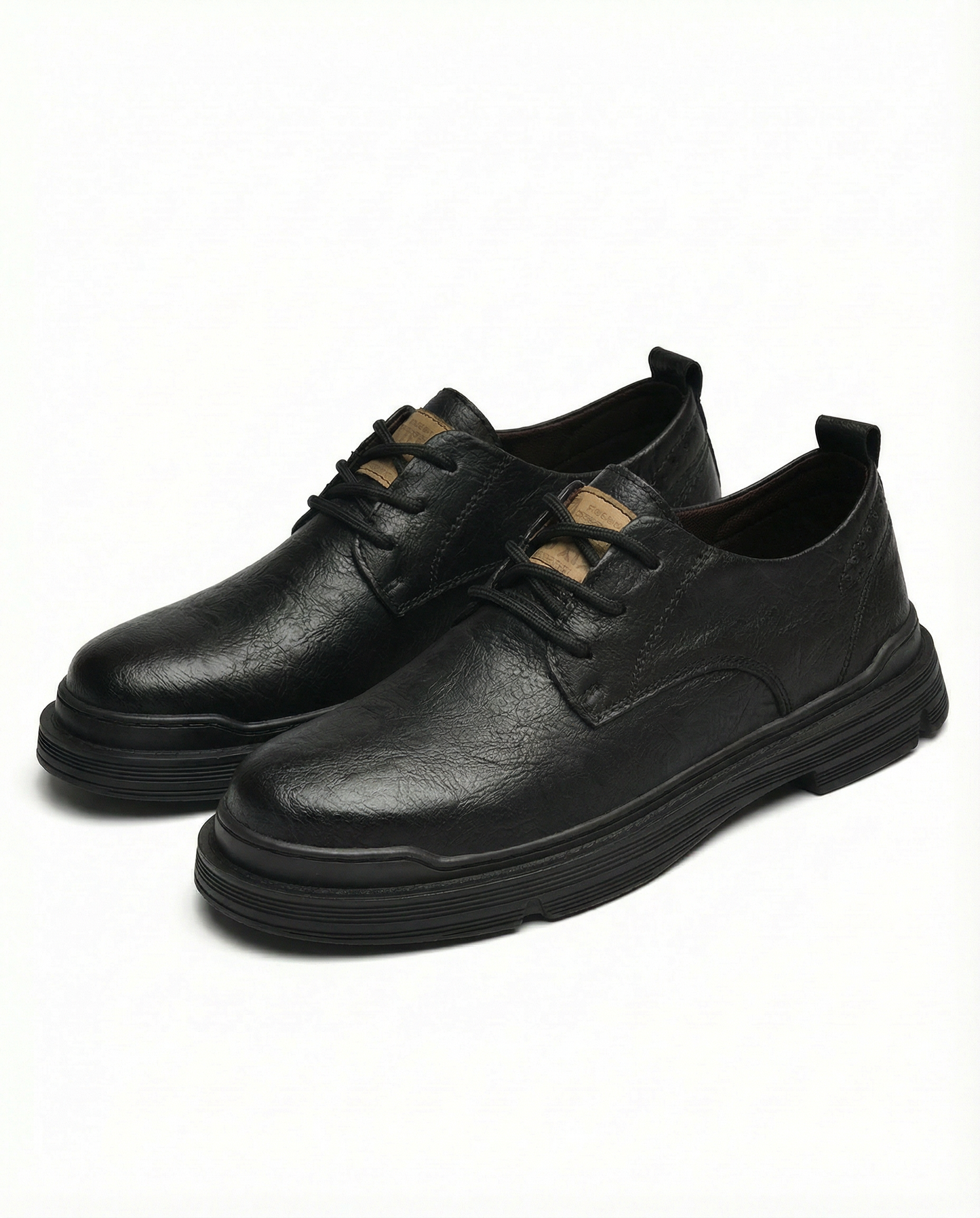 Men's Premium Leather Derby Shoes for Comfort and Durability