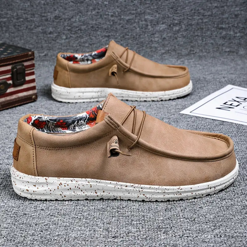 Men's Slip-On Loafers with Plush Upper and Featherlight Cushioning