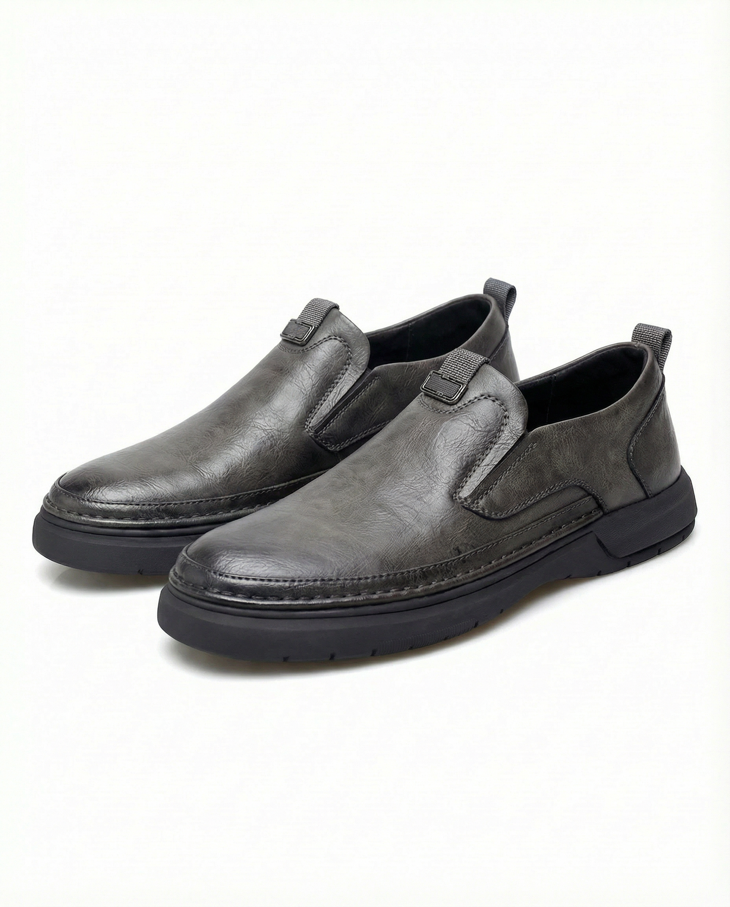 Men's Premium Full-Grain Slip-On Shoes for Comfort and Durability