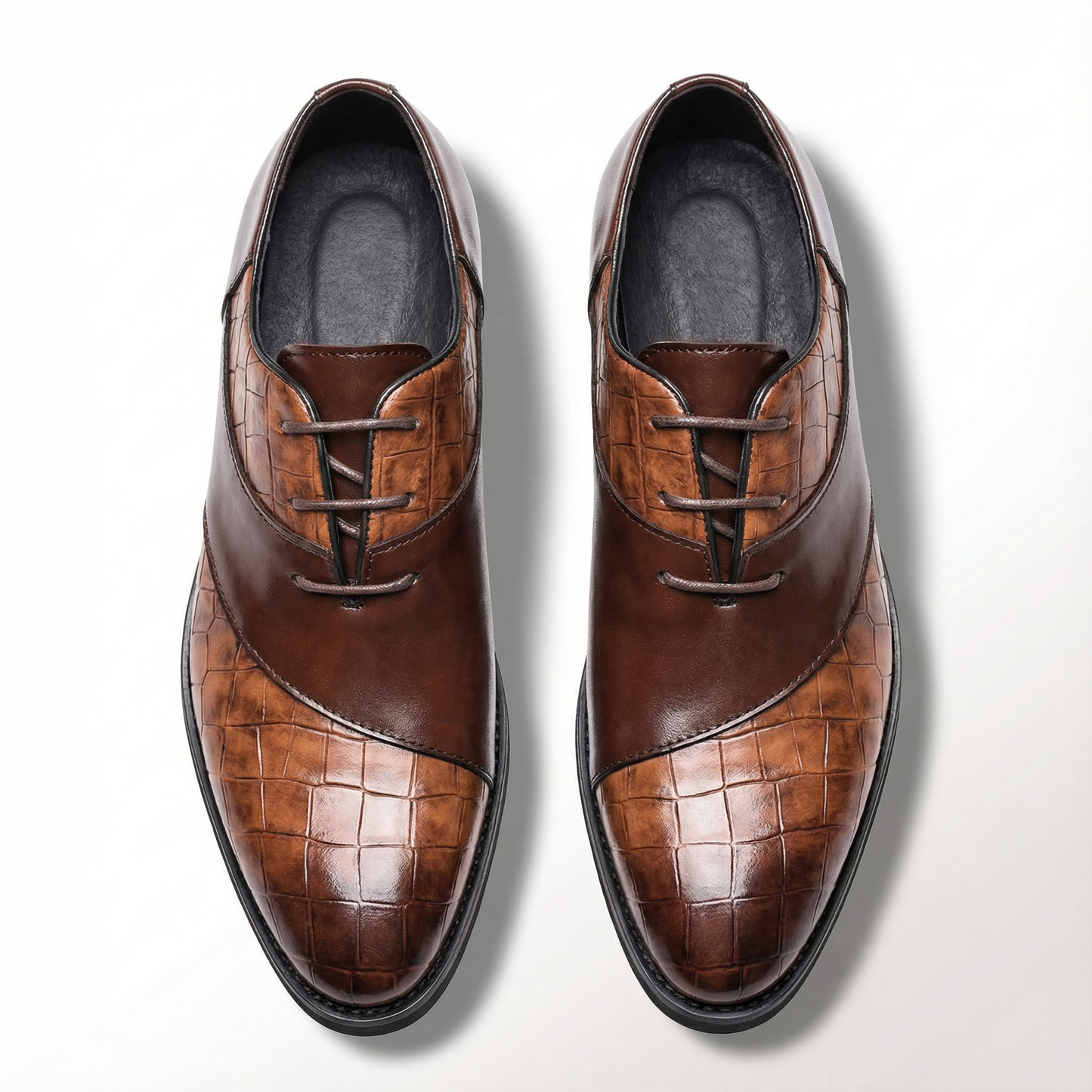Men's Textured Oxford Dress Shoes for Comfort and Durability